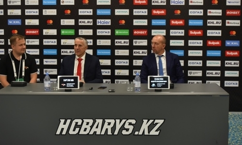 Видео послематчевой пресс-конференции второй игры плей-офф КХЛ «Барыс» — «Авангард» 4:2