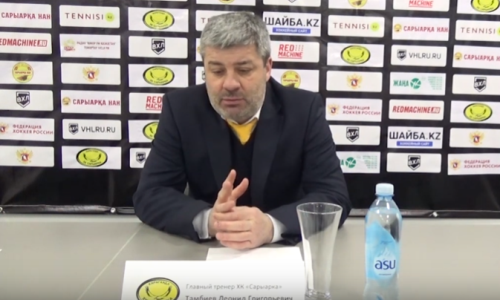 Видео послематчевой пресс-конференции игры плей-офф ВХЛ «Сарыарка» — «Нефтяник» 6:5