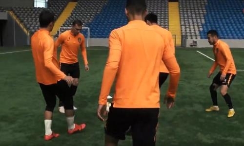 Видео предыгровой тренировки «Шахтёра» на «Астана Арене»