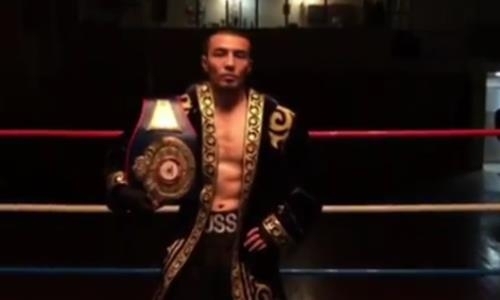 «Титул чемпиона мира». Небитый казахстанский боксер анонсировал большие бои