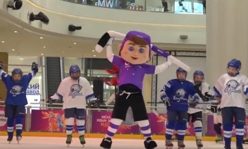 Талисманы «Барыса» и турнира UTLC Ice Cup встретились в Нур-Султане