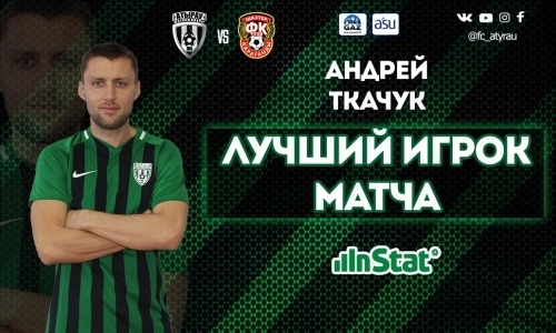 Назван лучший игрок «Атырау» в матче с «Шахтером» по версии Instat