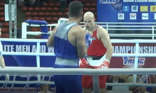 Видео стартового боя Василия Левита на чемпионате Азии, в котором он молотил соперника