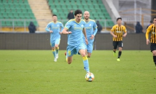 «Астана» ведет у «Кайрата» после первого тайма матча в Алматы
