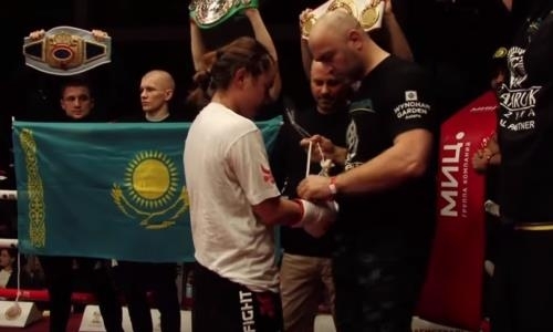 Видео полного боя с нокаутом россиянки в исполнении чемпионки мира из Казахстана