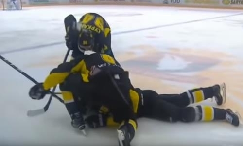 Видео героического поступка, или Как форвард «Сарыарки» проявил мужество, получив травму