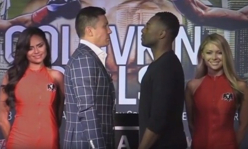 Головкин и Роллс провели дуэль взглядов в Лос-Анджелесе