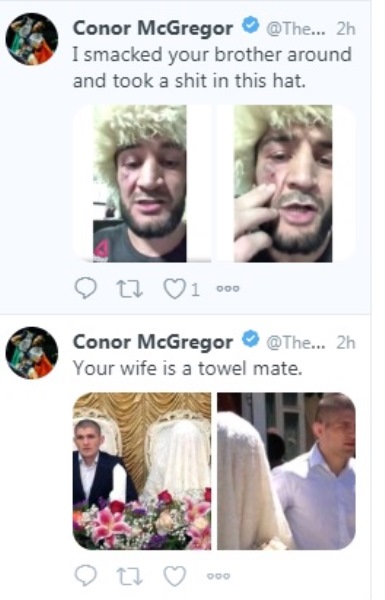 Макгрегор оскорбил жену Нурмагомедова и заявил о реванше после их боя на «нефартовой» арене Головкина