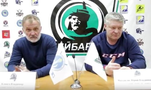 Видео послематчевой пресс-конференции игр финала плей-офф чемпионата РК «Бейбарыс» — «Номад» 2:1, 2:1 Б