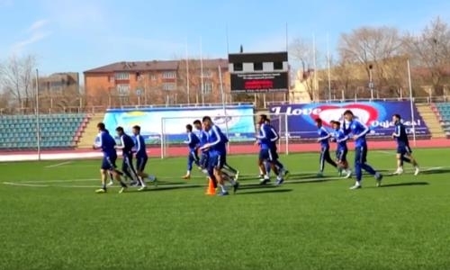 Видео предыгровой тренировки «Окжетпеса»