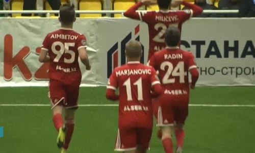 Видео гола Милишевича матча Премьер-Лиги «Актобе» — «Атырау»