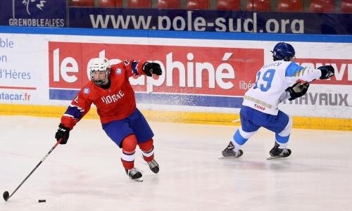Фоторепортаж с матча юниорского чемпионата мира-2019 Казахстан U-18 — Норвегия U-18 5:2
