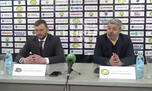 Видео послематчевой пресс-конференции игры финала плей-офф ВХЛ «Сарыарка» — «Рубин» 3:2