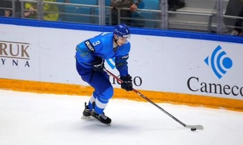 Защитник сборной Казахстана поделился эмоциями о своей первой заброшенной шайбе в матче с Литвой на ЧМ-2019