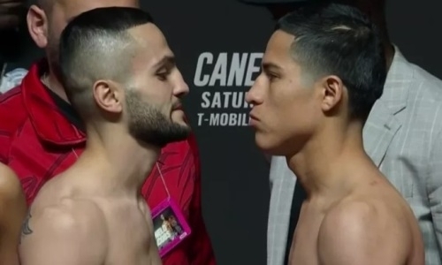 Два небитых боксера провели титульный бой с нокдауном в андеркарде поединка «Канело» — Джейкобс в весе Головкина