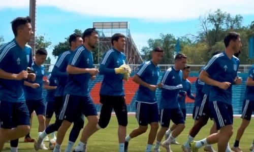 Видео предыгровой тренировки «Тараза»