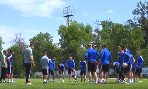 Видео предыгровой тренировки «Акжайыка»