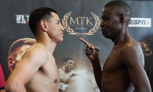 Казахстанские нокаутеры Тураров и Заурбек прошли взвешивание перед боями в Великобритании