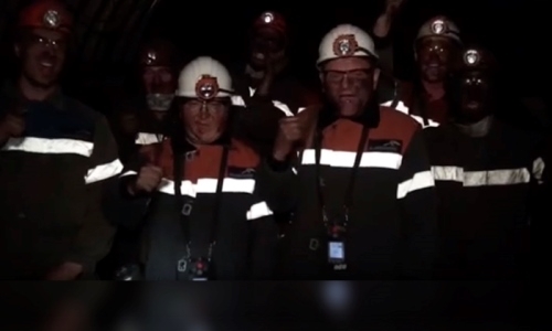 Карагандинские шахтеры запустили «взрывной» флэшмоб в поддержку Геннадия Головкина