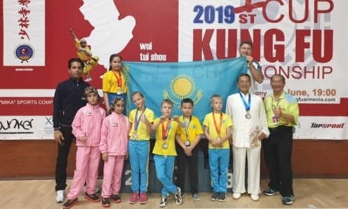Казахстанцы завоевали золотые медали на Кубке мира по кунг-фу в Ереване