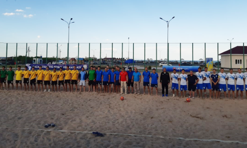 Стартовал чемпионат Казахстана по пляжному футболу