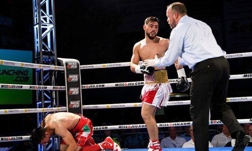 Видео нокаута мексиканца «молодежным» чемпионом мира из Казахстана в Канаде