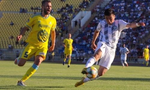 Толебек забил юбилейный мяч за «Ордабасы» в Премьер-Лиге