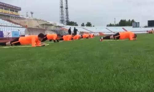 Видео тренировки «Шахтера»