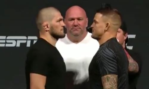 Нурмагомедов и Порье провели дуэль взглядов
