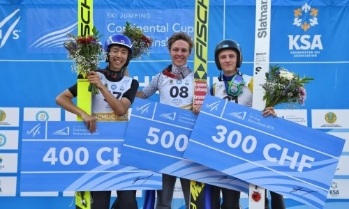 Казахстанец занял третье место на Континентальном Кубке по прыжкам на лыжах с трамплина