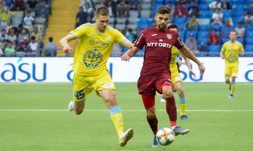 «Астана» открыла счет на четвертой минуте ответного матча с «ЧФР Клуж»