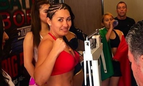 Казахстанская «GGG среди женщин» прошла взвешивание перед боем в Мексике