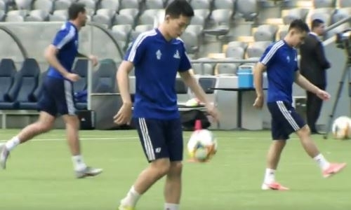 Видео с предыгровой тренировки «Астаны» перед матчем с «ЧФР Клуж»