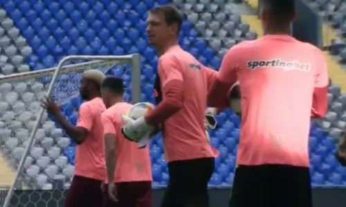 Видео с предыгровой тренировки «ЧФР Клуж» перед матчем с «Астаной»