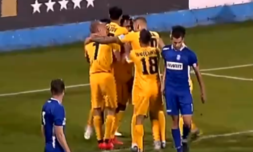 Видео второго гола Эсеолы матча Лиги Европы «Широки Бриег» — «Кайрат»