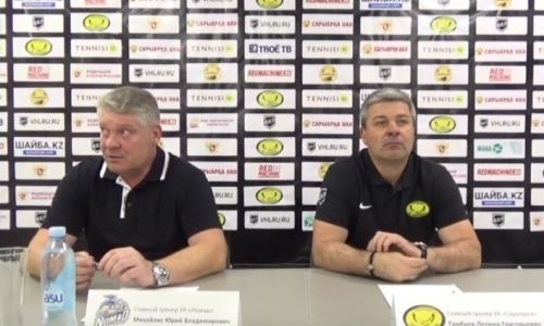 Видео послематчевой пресс-конференции товарищеских игр «Сарыарка» — «Номад» 1:2, 0:1