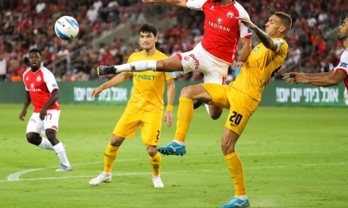 «Кайрат» ведет после первого тайма матча Лиги Европы с «Хапоэлем»