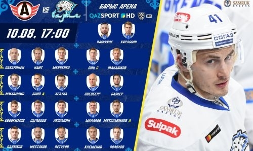 «Барыс» назвал состав на матч Кубка Президента РК с «Автомобилистом»
