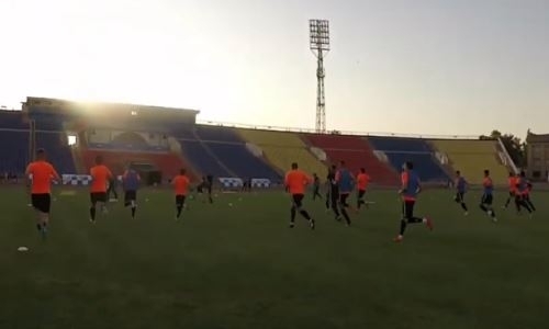 Видео с предыгровой тренировки «Шахтера» в Шымкенте