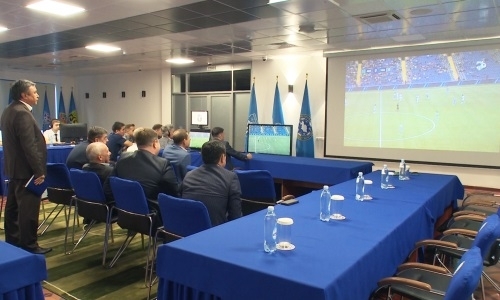В Казахстанском Доме футбола состоялся тест системы VAR. Видео