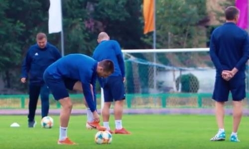Видео предыгровой тренировки «Жетысу»