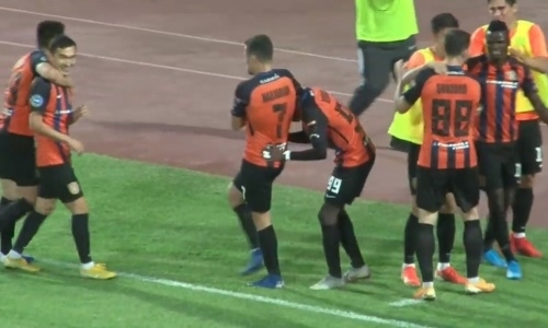 Видео второго гола Луваги матча Премьер-Лиги «Ордабасы» — «Шахтер»