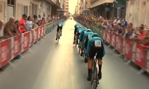 Видео «золотого» для «Астаны» первого этапа «Вуэльты Испании»