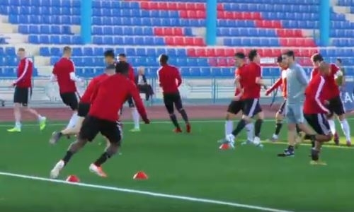 Видео с предыгровой тренировки «Кайсара»