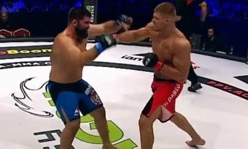 Эстонский файтер двумя «выстрелами» в первом раунде нокаутировал непобежденного супертяжа. Видео