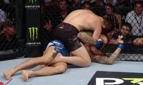 Видео боя Хабиб Нурмагомедов — Дастин Порье за титул чемпиона UFC