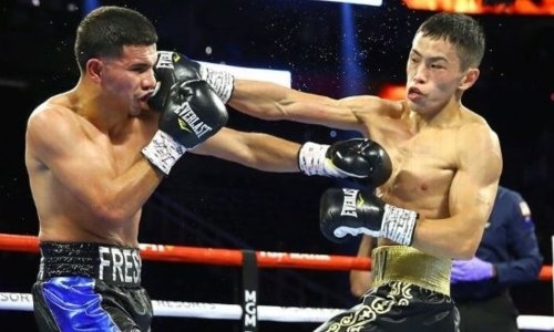 22-летний казахстанский чемпион WBC отправил в нокдаун и нокаутировал непобежденного американца в США