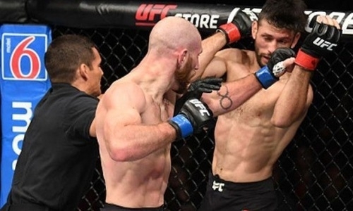 «Монстр» серией убойных ударов за 96 секунд нокаутировал «Быка» на турнире UFC. Видео