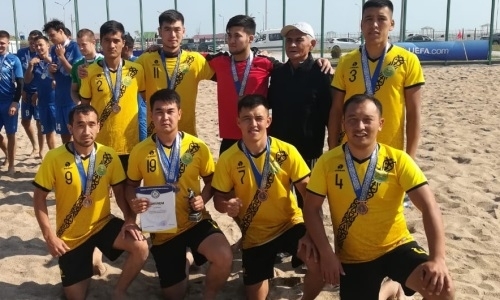 Видеообзор матча чемпионата РК по пляжному футболу «Малайсары» — «Капшагай М» 10:2