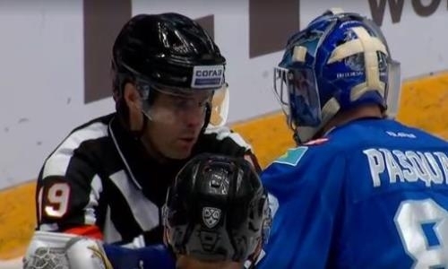 Арбитры засчитали спорную шайбу в ворота «Барыса». Видео